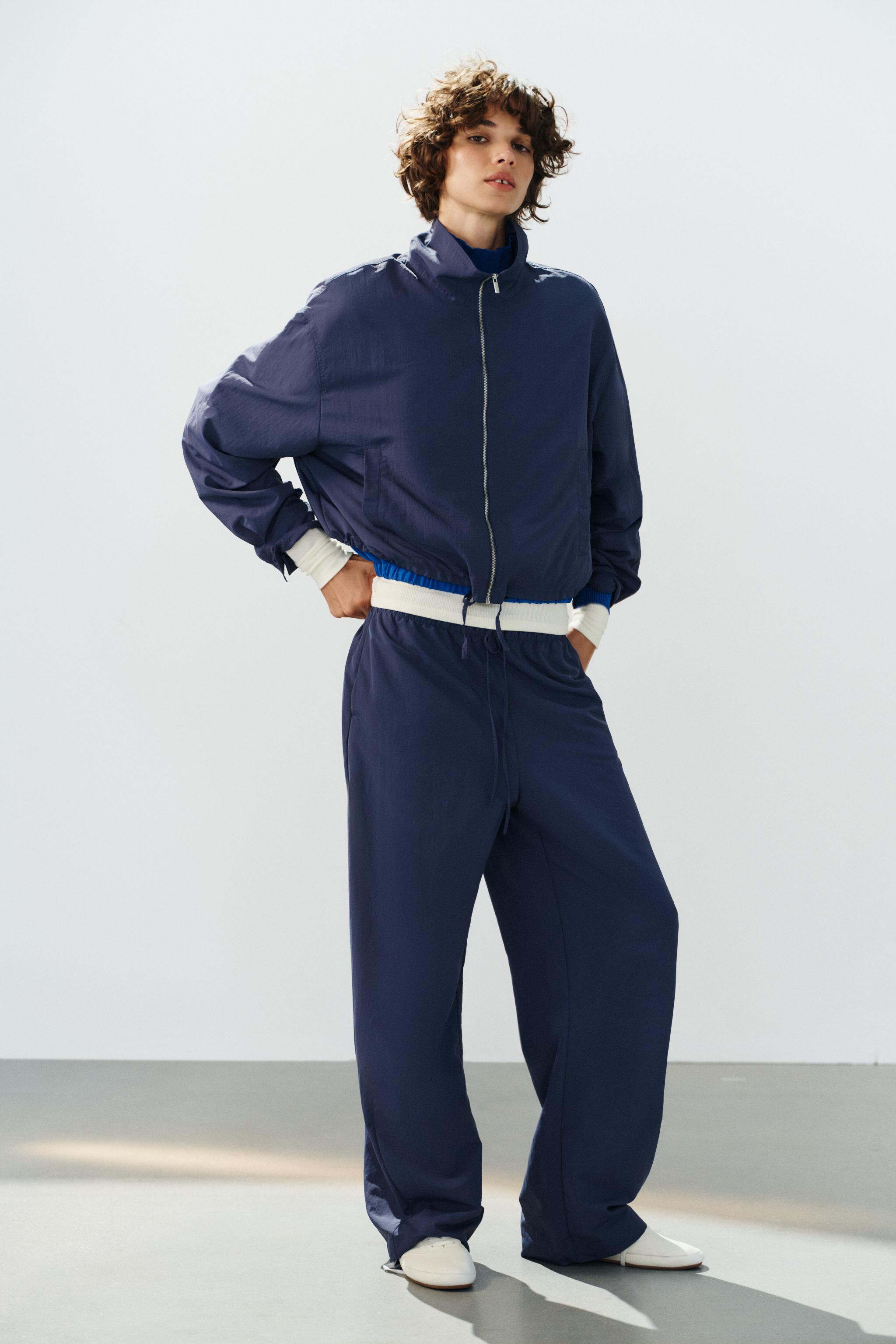Женские куртки Zara TECHNICAL FABRIC JACKET