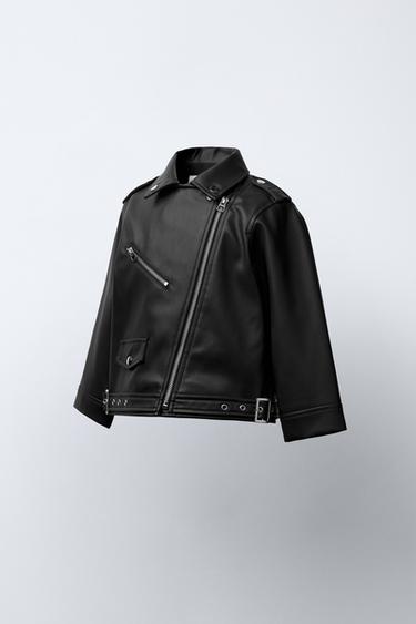 FAUX LEATHER JACKET - Black by Zara - Image 1