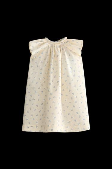 Zara CHILDREN'S FLORAL DRESS - Cream - Image 0