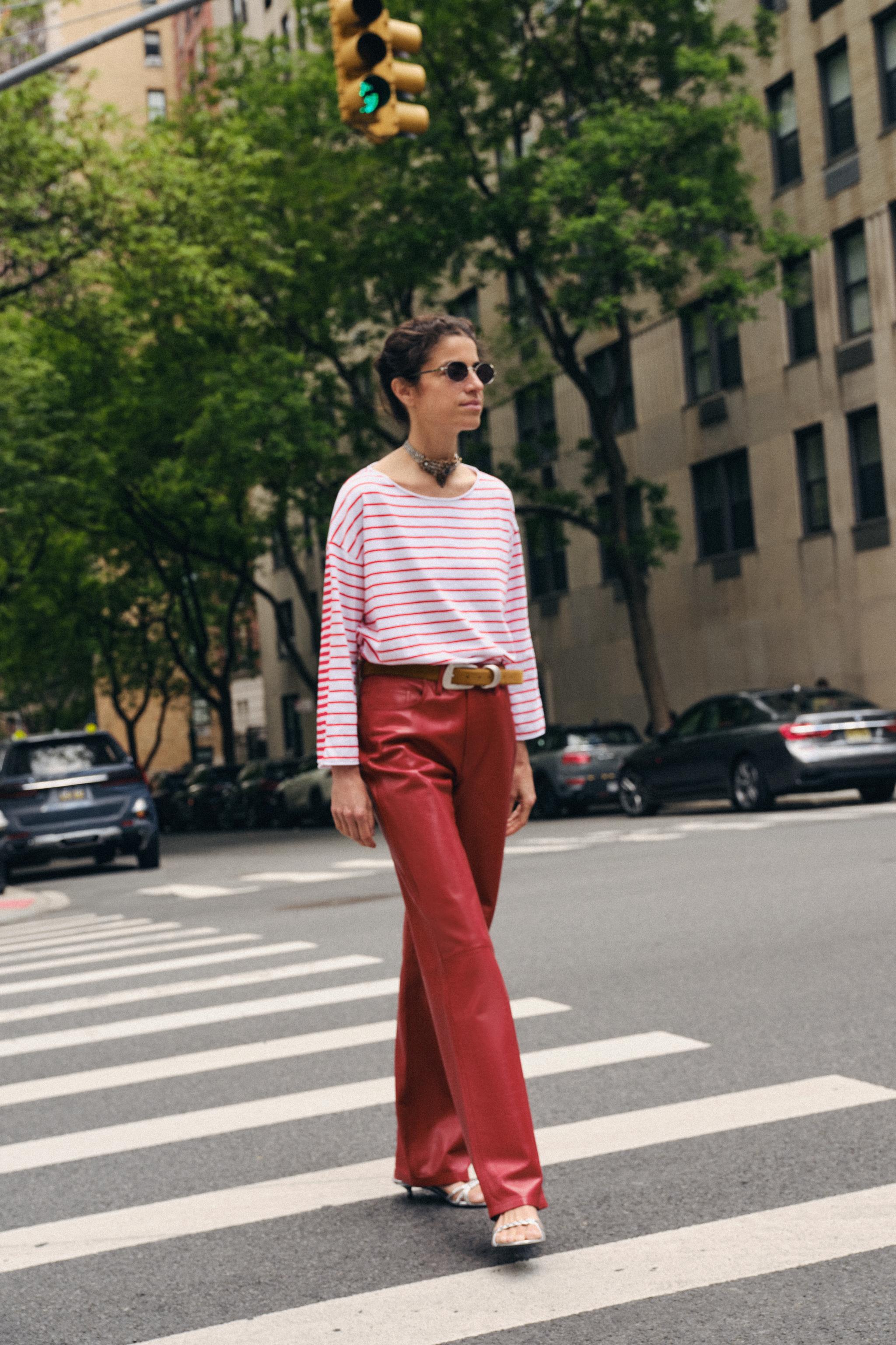 STRIPED RUSTIC T-SHIRT — Red Stripe