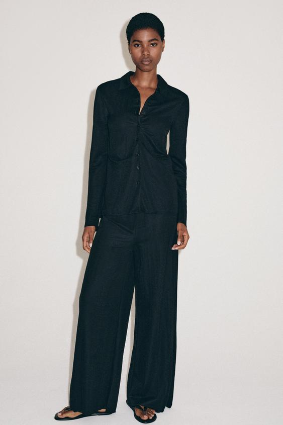 ENSEMBLE T-SHIRT ET PANTALON DROIT - GUÉPARD de Zara - Image 0
