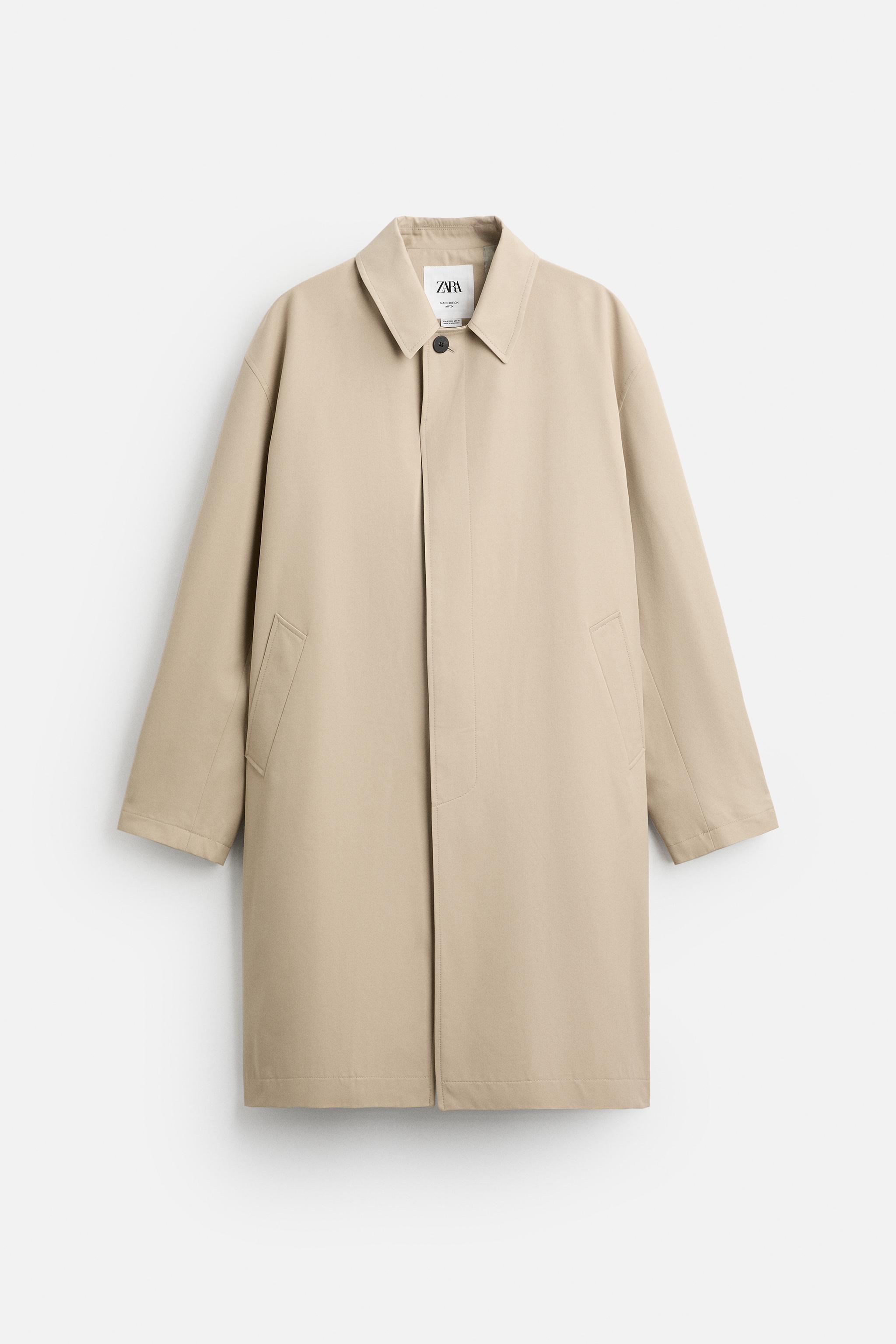 Manteau zara homme beige sale