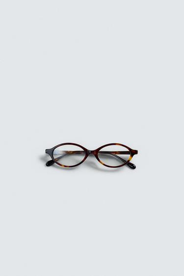 Zara OVAL GLASSES - Tortoise shell