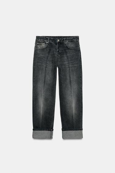JEANS ZW COLLECTION RECTOS TIRO BAJO - Negro de Zara