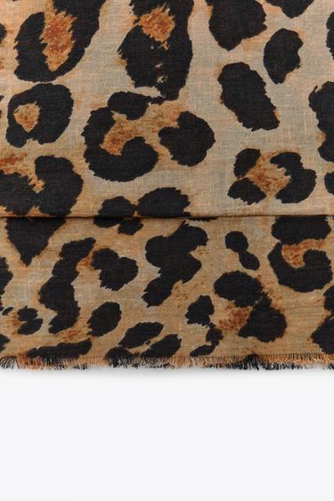 ANIMAL PRINT SCARF - Leopard by Zara - Image 2