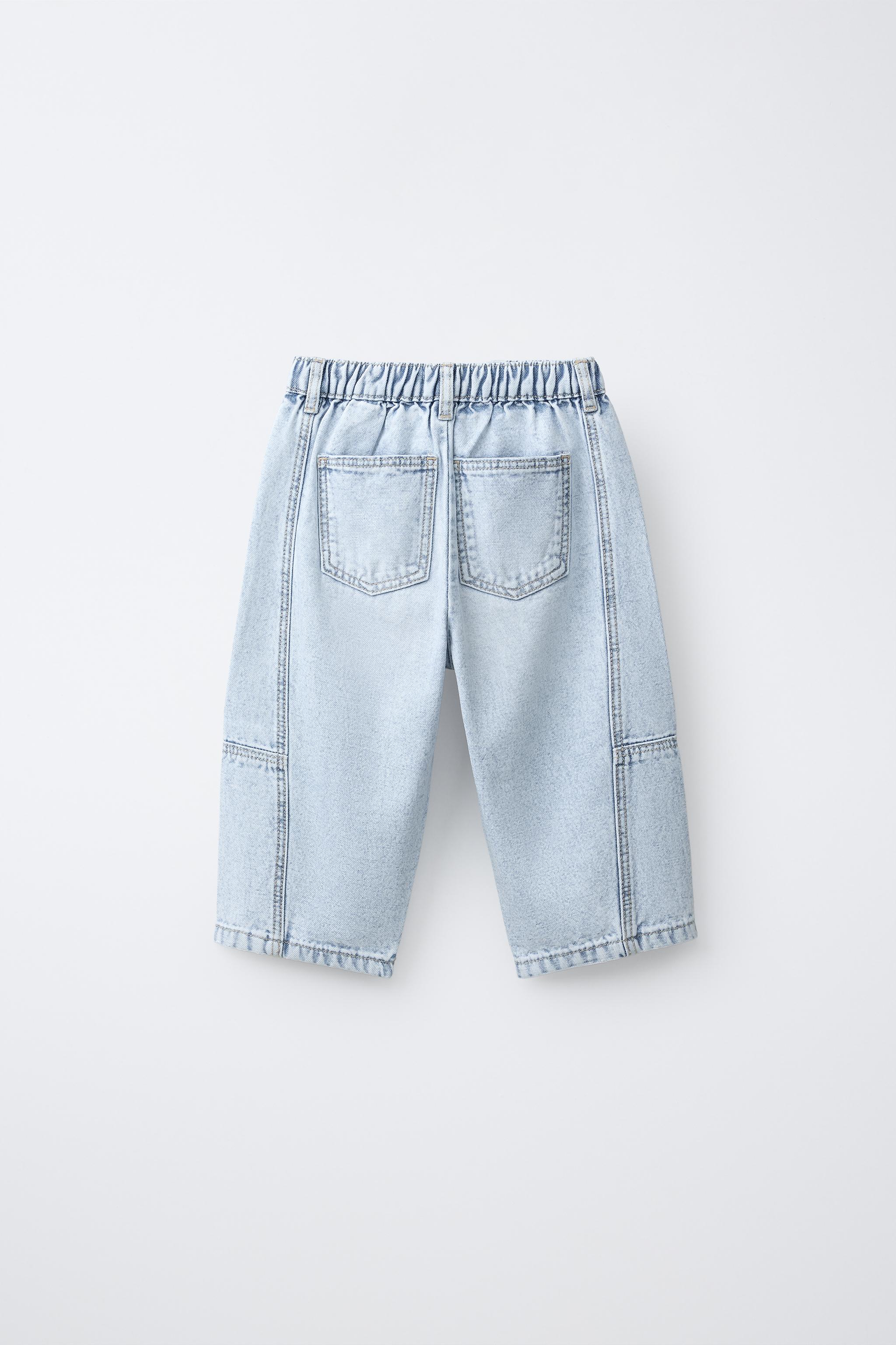 JEAN BARREL EN TOILE À DÉCOUPES