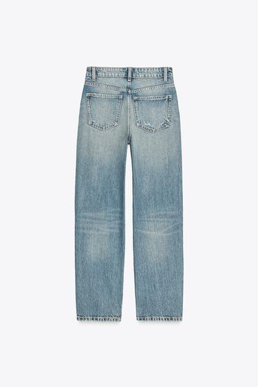 TRF MOM HIGH-WAIST JEANS - Blue / Green by Zara - Image 7