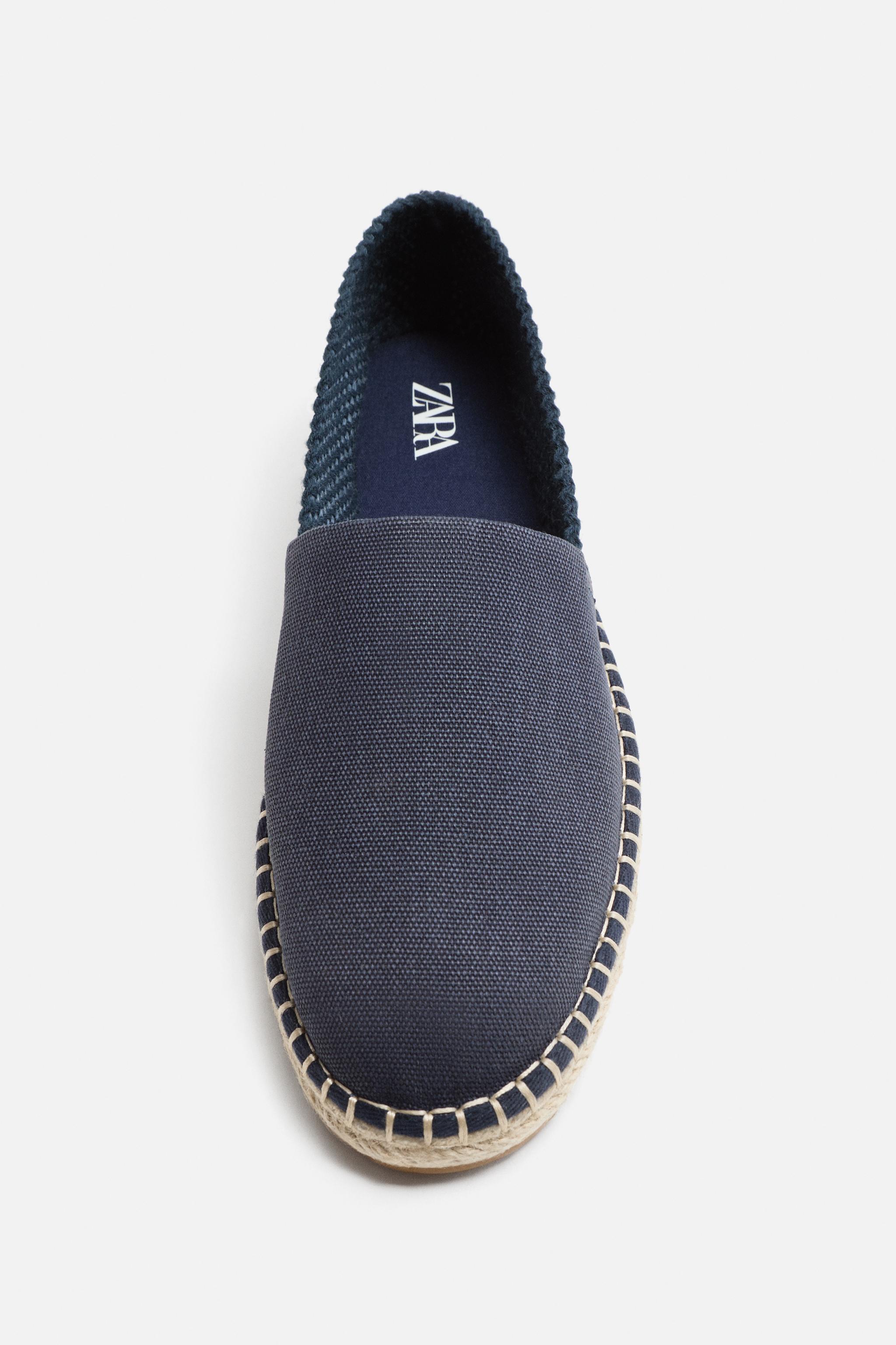 Alpargata Zara Fabric Hombre Azules Y Alpargatas ZARA De Tela Para