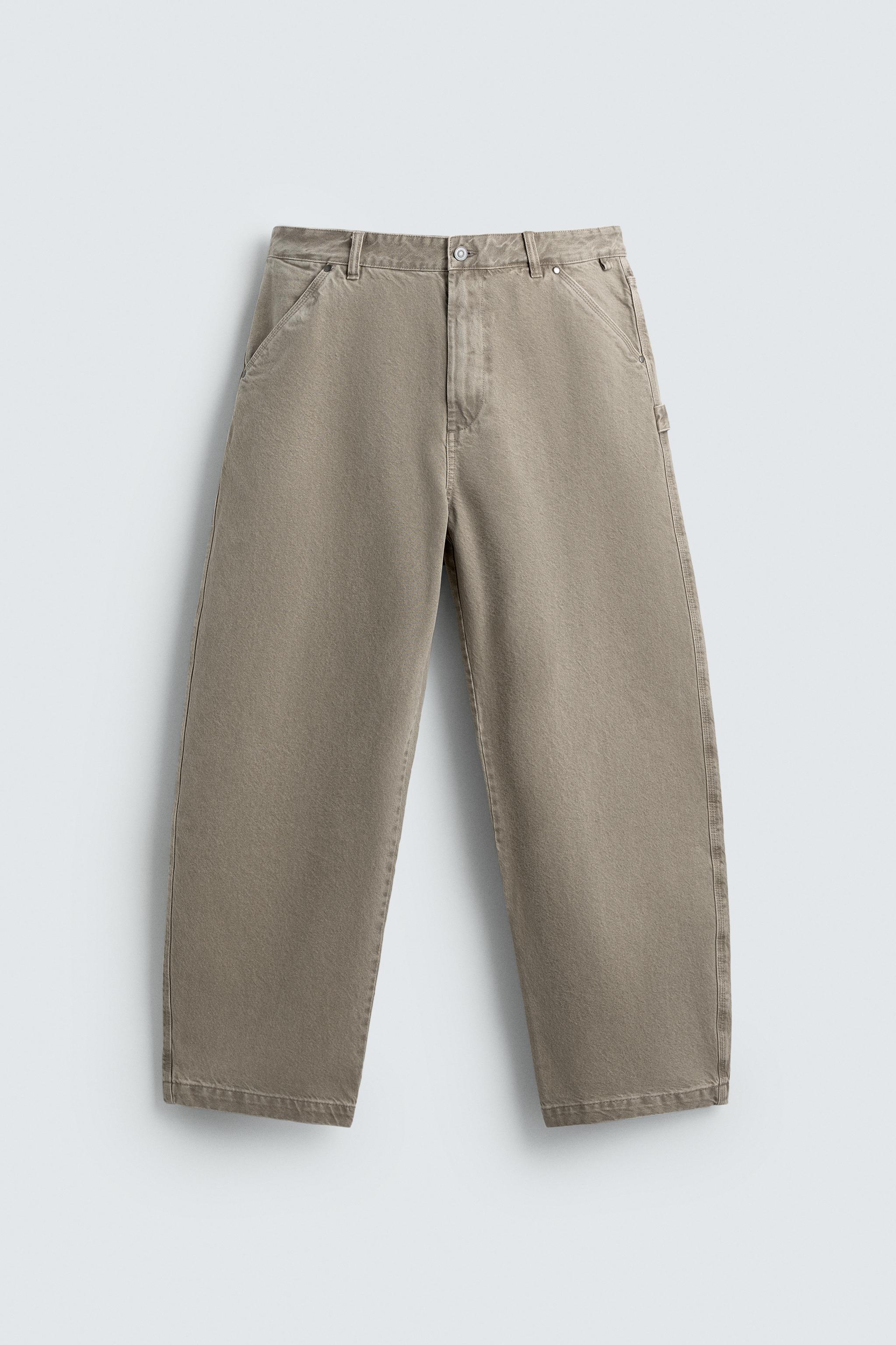 WASHED BALLOON FIT PANTS