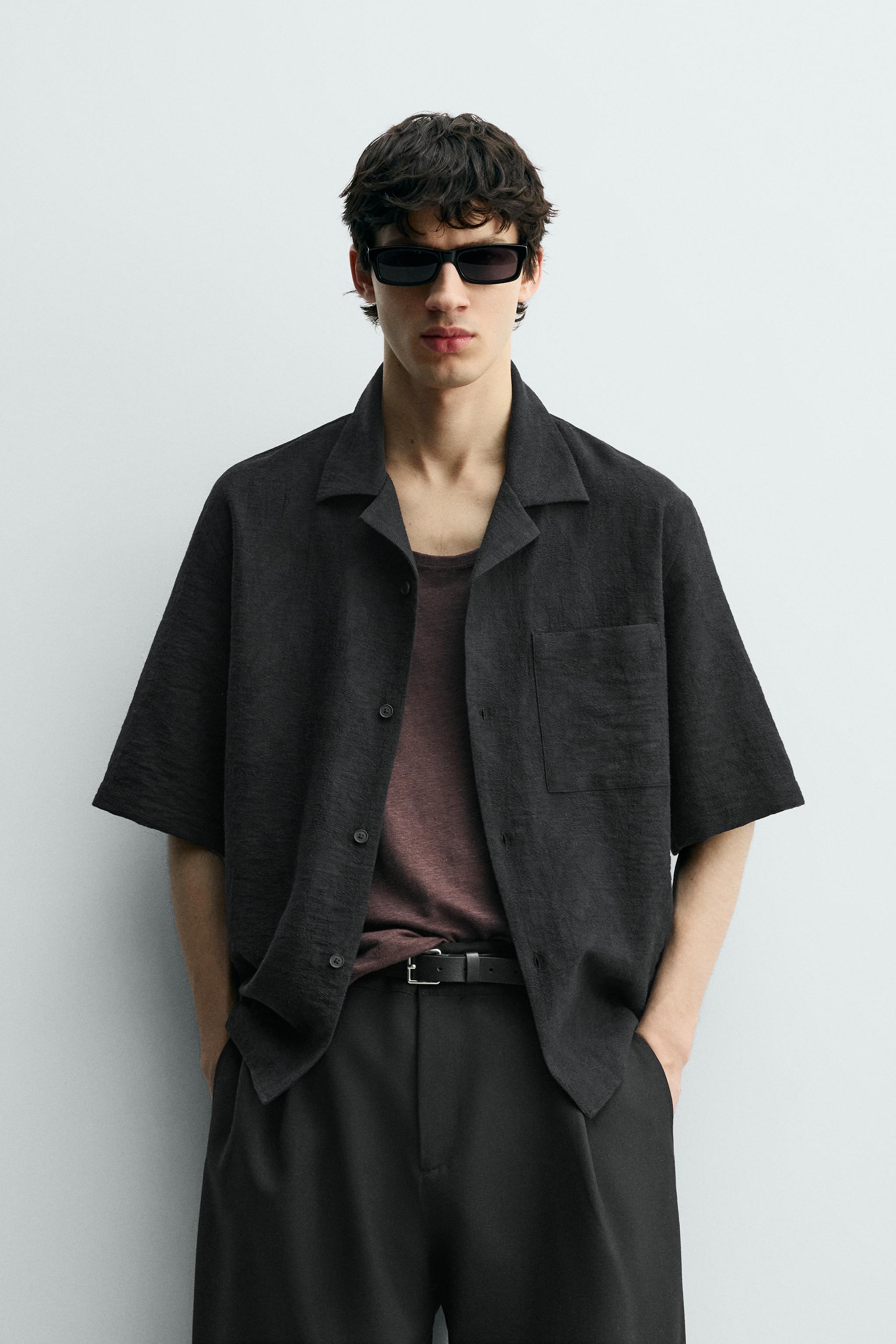 RELAXED FIT JACQUARD SHIRT