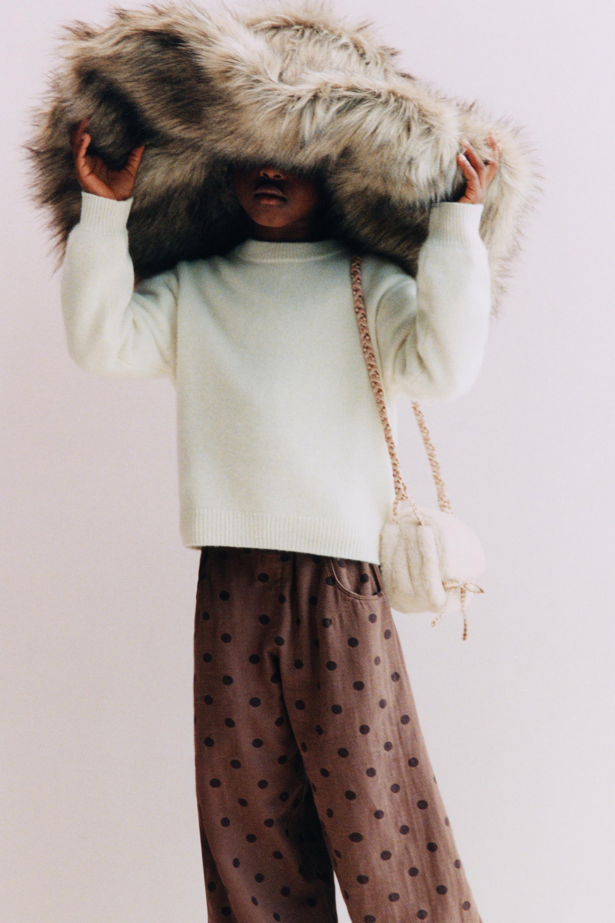 FAUX FUR CROSSBODY BAG