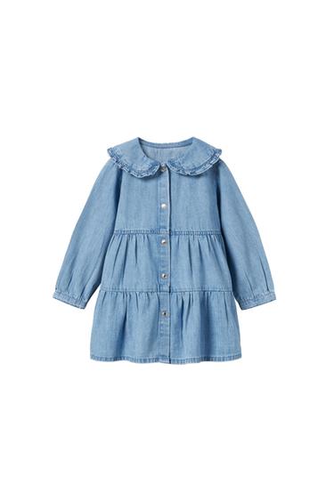 VESTIDO DENIM VOLANTES