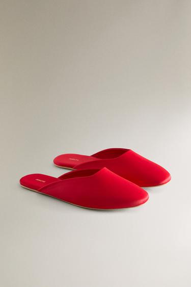 MULES SATIN - Rouge de Zara - Image 1