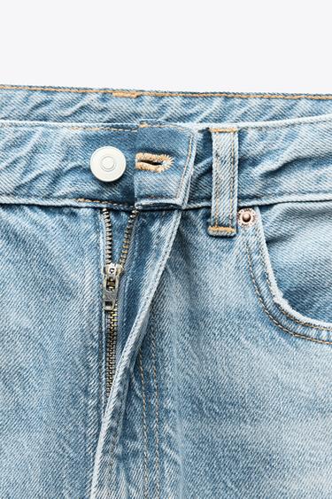 TRF WIDE-LEG HIGH-WAIST JEANS - Light blue by Zara - Image 8