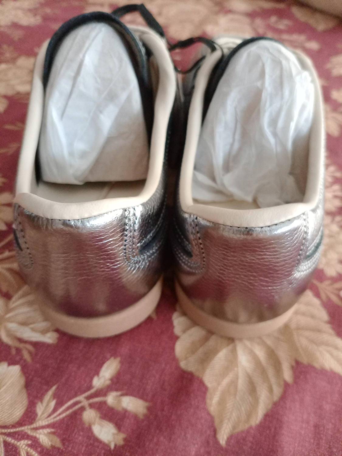 METALLIC LEATHER TRAINERS - Image 7