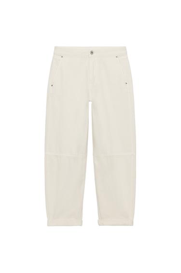 JEANS Z1975 CHINO LOOSE - Gebroken wit van Zara