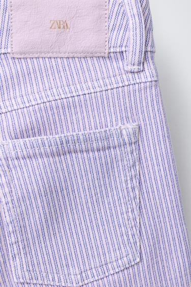 STRIPED STRAIGHT-LEG TROUSERS - striped by Zara - Image 3