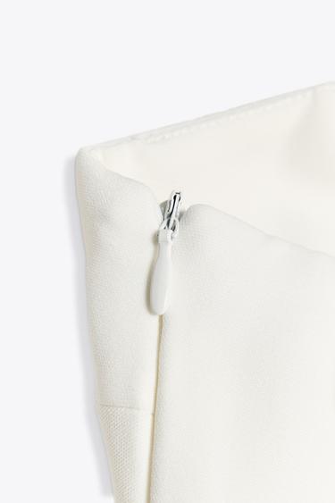 ROBE BUSTIER À LACET - Blanc de Zara - Image 6