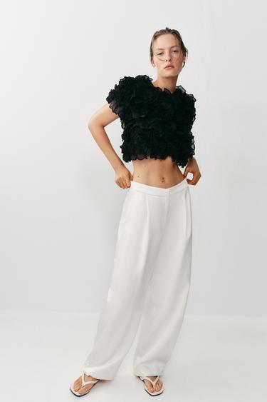 TEXTURED KNIT TOP - Black by Zara