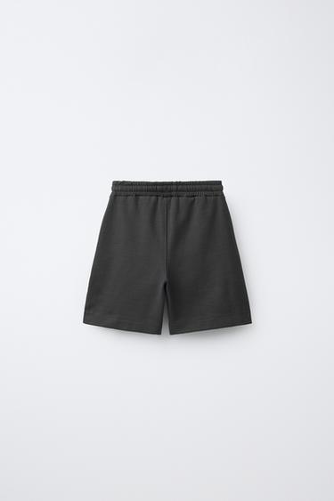 INTERLOCK T-SHIRT AND BERMUDA SHORTS SET - Dark anthracite by Zara - Image 4