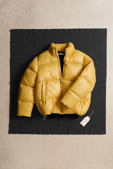 BLUSÃO ACOLCHOADO WATER REPELLENT - Amarelo da Zara