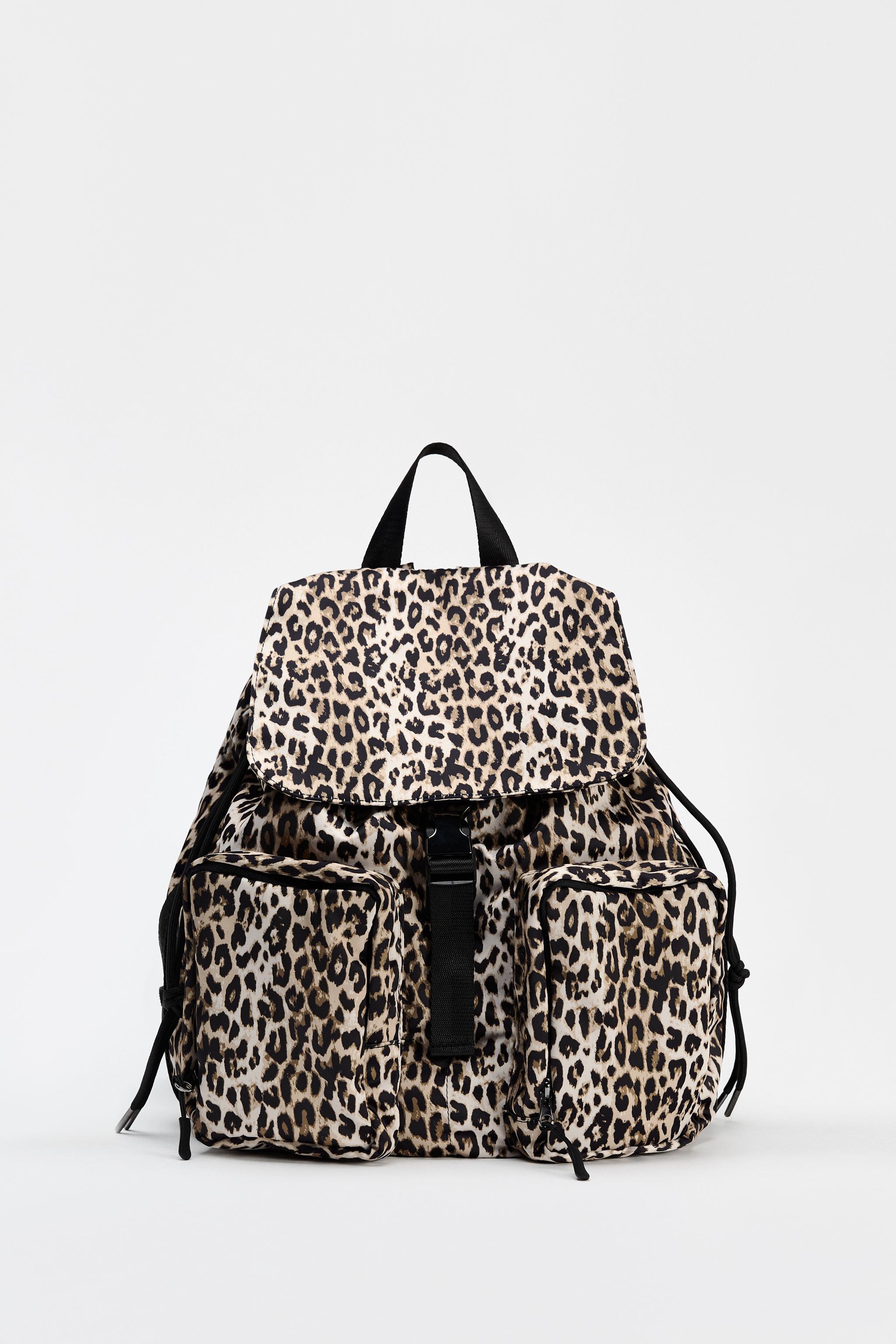 Leopard purse backpack sale