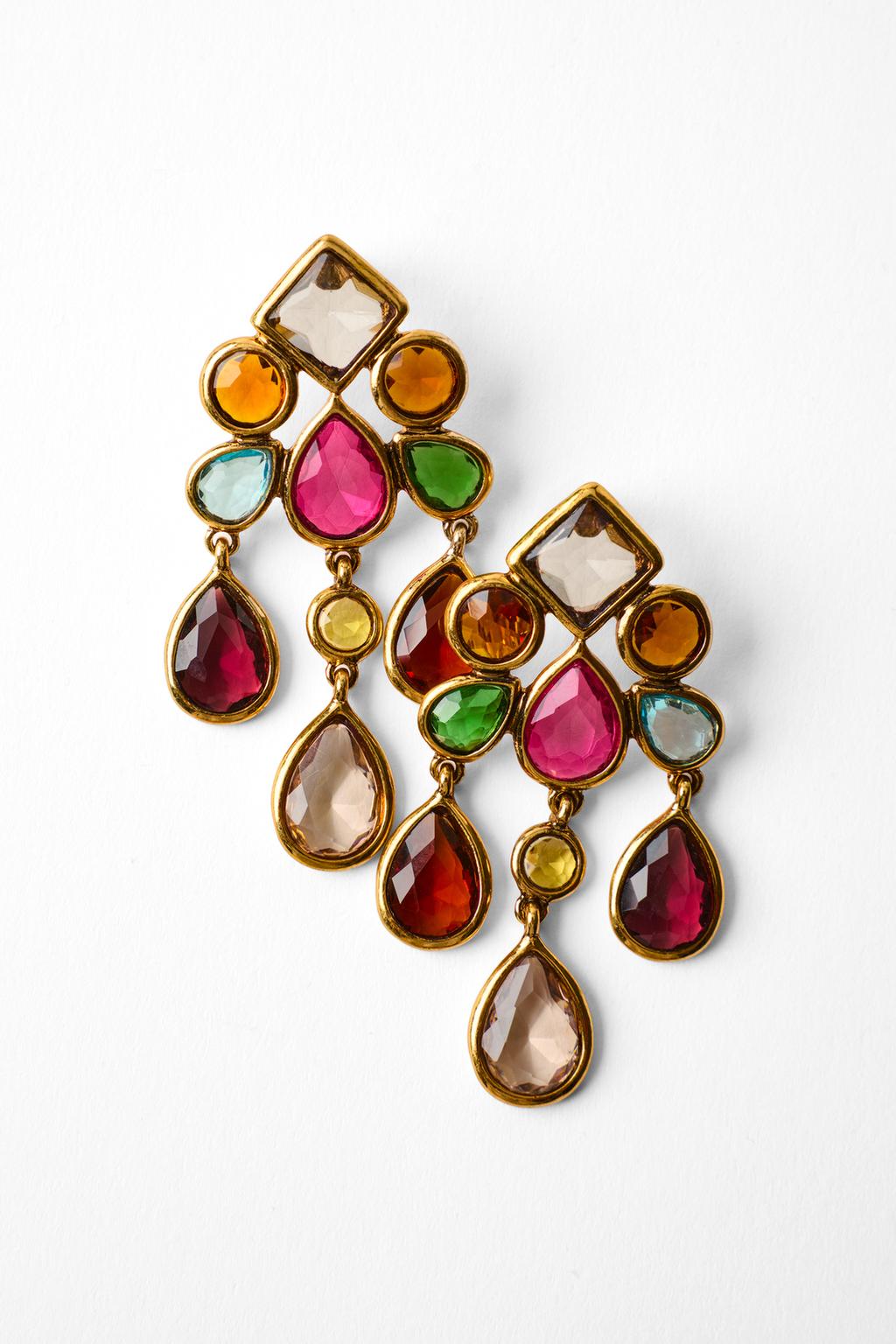 MISMATCHED BEJEWELLED EARRINGS