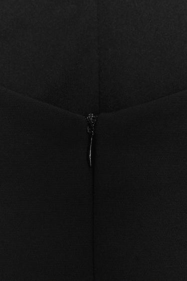 HALTER NECK SHORT DRESS WITH BOW - Black by Zara - Image 6