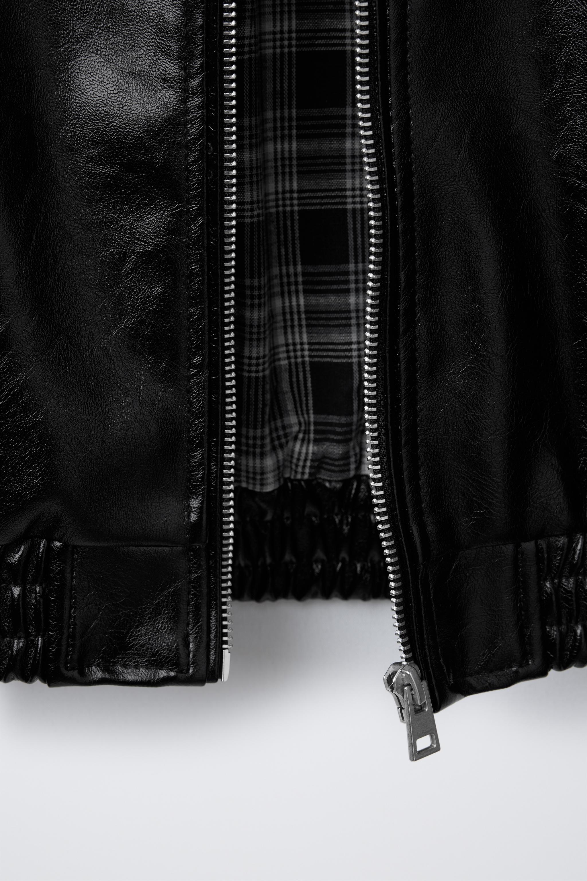 SETUP-EXE☆STUDDED SUEDE JACKET STUDDED FAUX LEATHER JACKET - Black | ZARA Canada