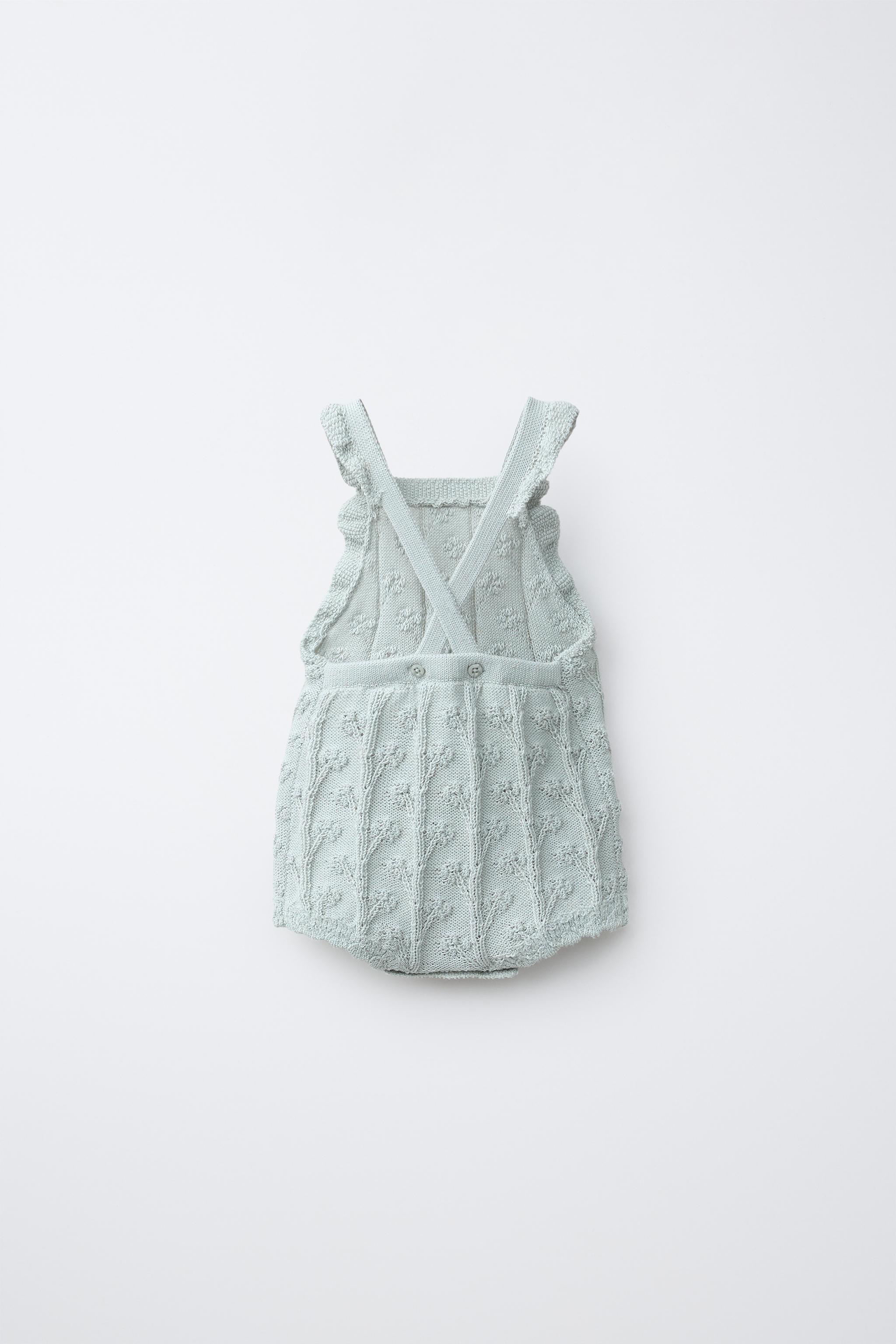 LINEN BLEND KNIT ROMPER