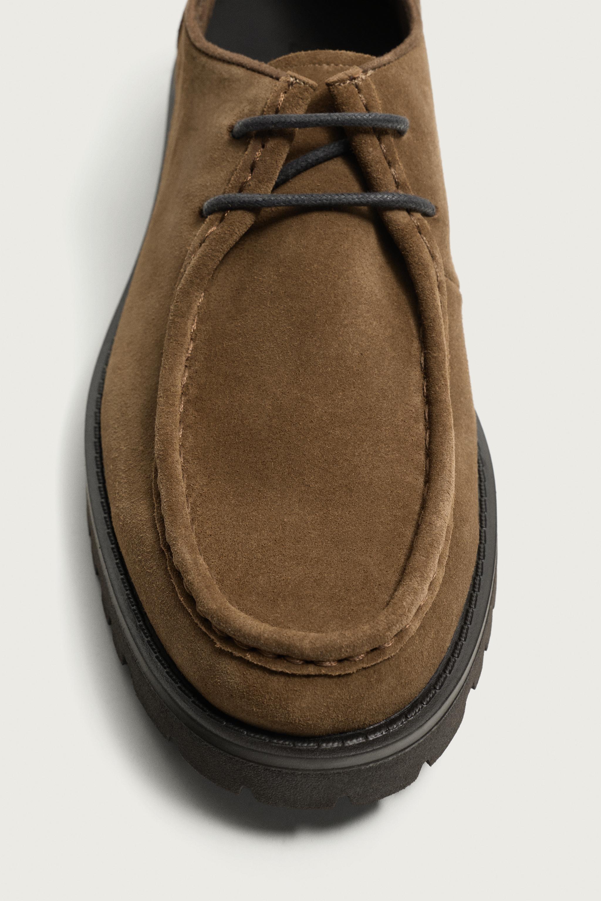LEATHER LUG SOLE SHOES