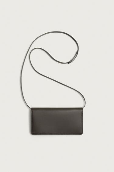 XL LEATHER WALLET - Brown by Zara