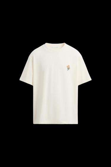 T-SHIRT MIT KOMBINIERTEM FOTOPRINT - Cremefarben von Zara - Bild 0