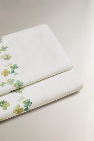 DRAP DE DESSUS TRÈFLES - Blanc cassé de Zara - Image 3