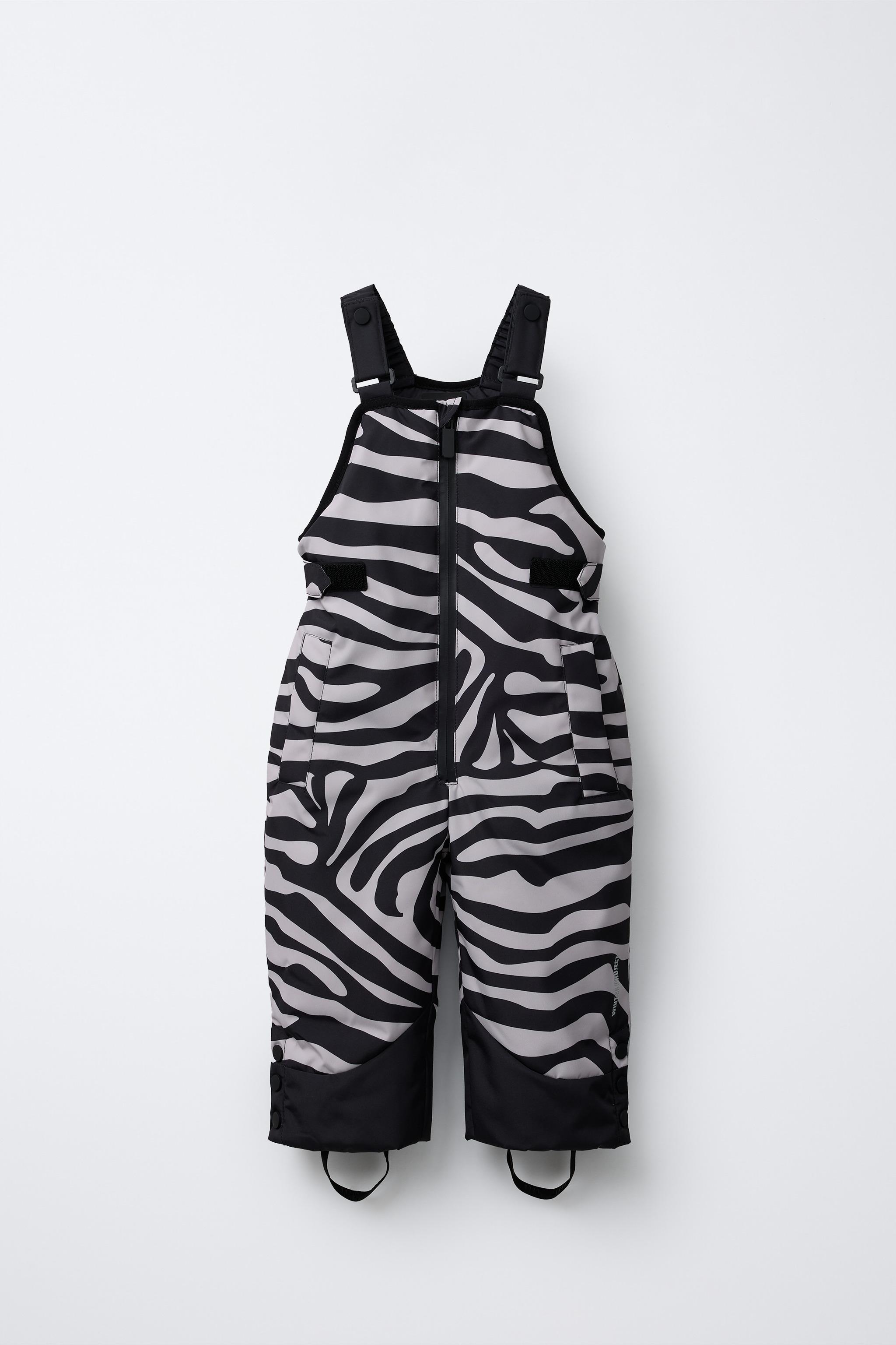 ZEBRA PRINT WATER RESISTANT AND WINDPROOF OVERALLS