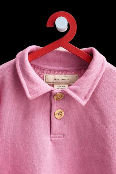 Zara ZARA TIMELESS - PLAIN POLO NECK SWEATSHIRT - Pink
