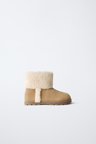 BAREFOOT LINED BOOTS - Brown by Zara