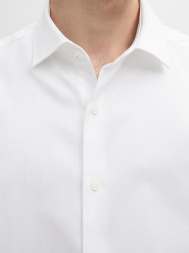 Chemise slim 100 % coton - Blanc de Zara