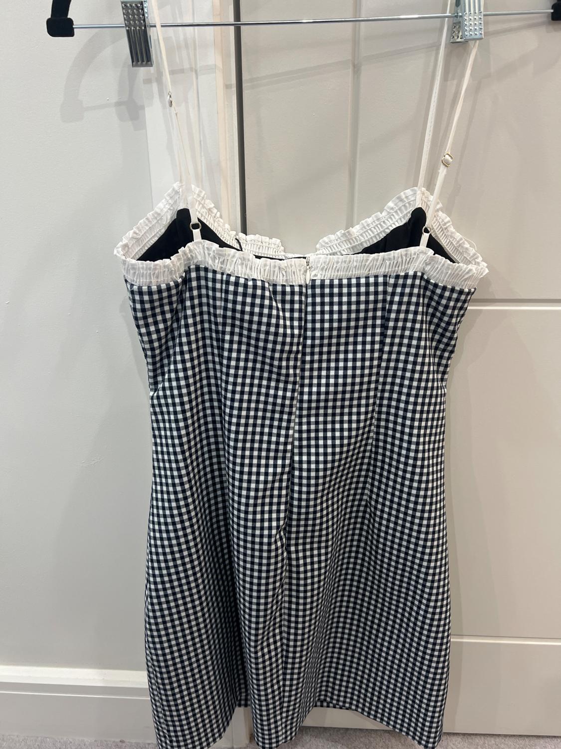 CONTRAST GINGHAM CHECK DRESS - Image 3