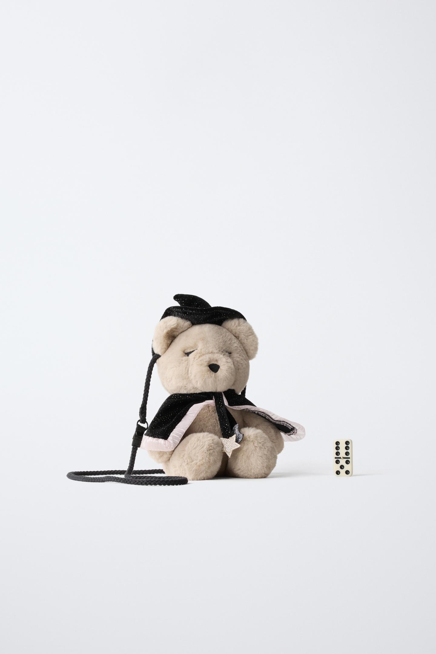 Детская сумка Zara Teddy Bear Costume Crossbody, цвет: Молочный белый — фото 6