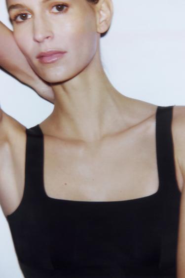 FITTED MIDI DRESS - Black by Zara - Image 4