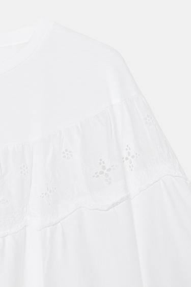 EMBROIDERED CAPE TOP - White by Zara - Image 6