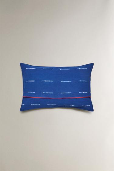 TIE-DYE COTTON CUSHION COVER X TENSIRA - Blue by Zara - Image 3