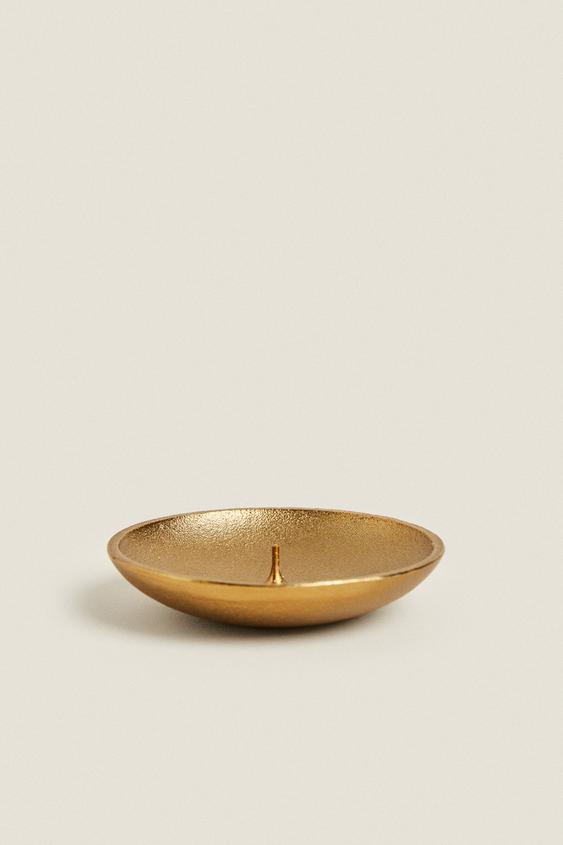 AGED FINISH TEALIGHT HOLDER Aged gold ZARA United States