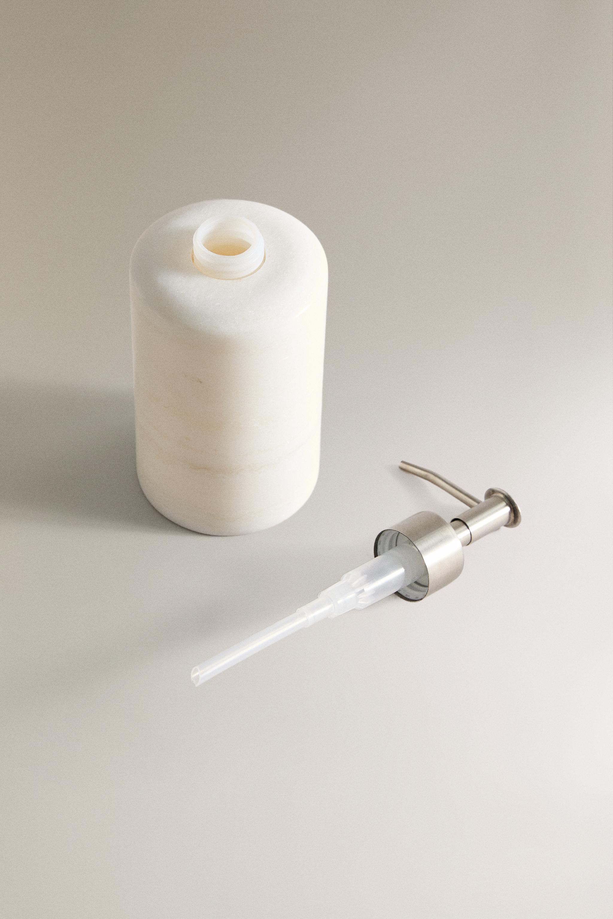 DISTRIBUTEUR SAVON MARBRE BLANC