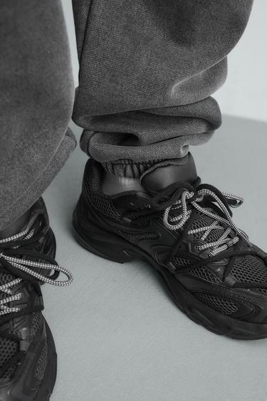 CHUNKY SOLE TRAINERS - Black by Zara - Image 2