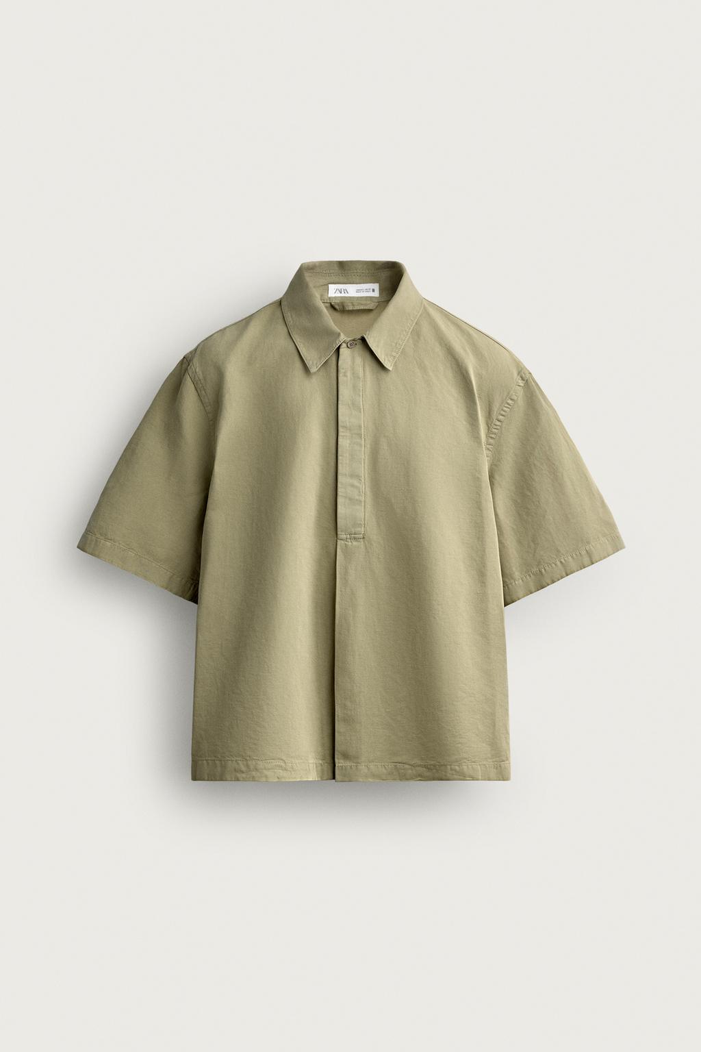 WASHED RELAXED FIT POLO SHIRT