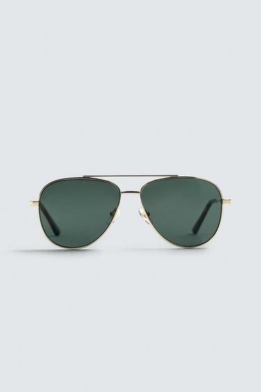 SONNENBRILLE IM AVIATOR-STIL LIMITED EDITION - Gold von Zara