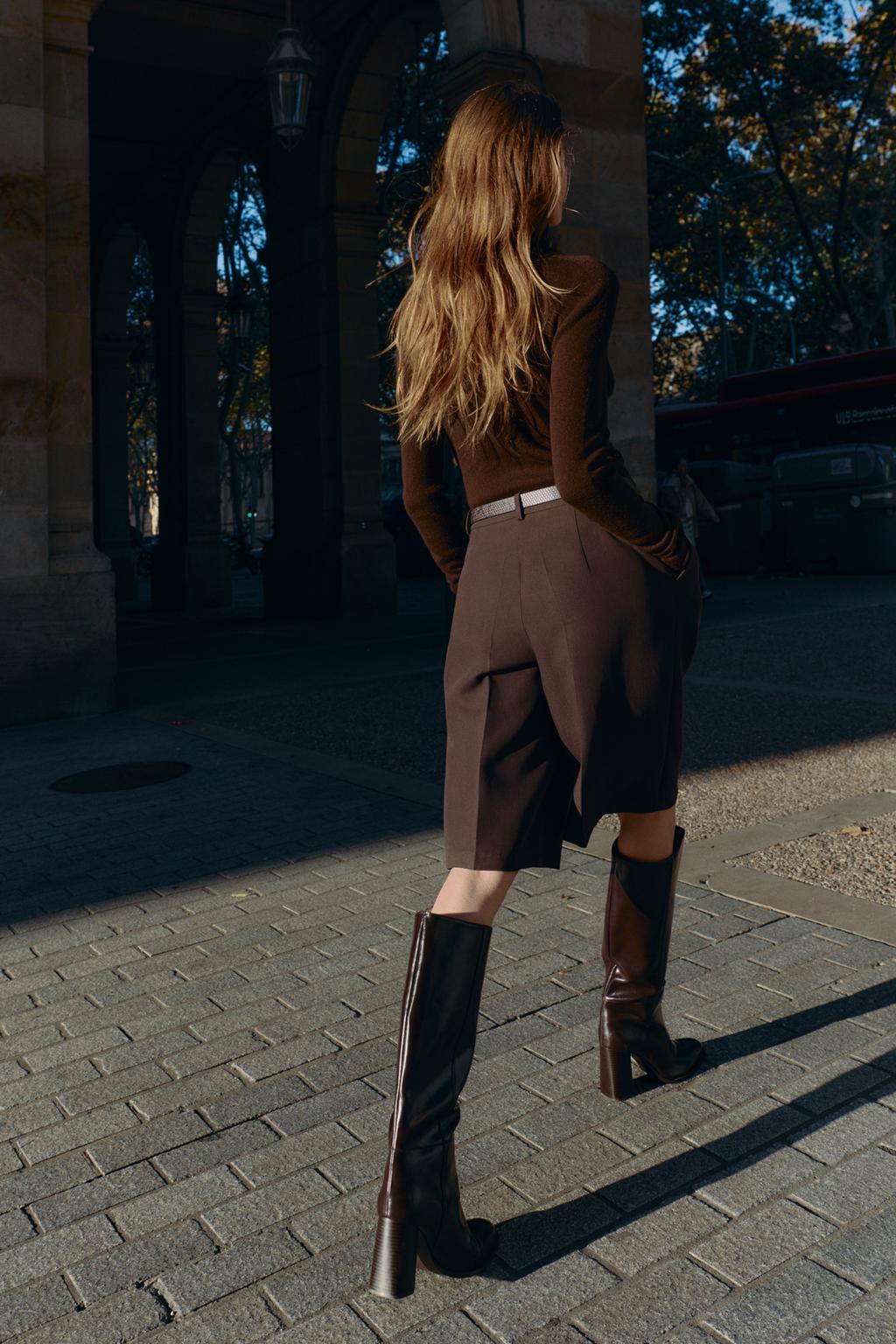 LONG BELTED SHORTS - image 2