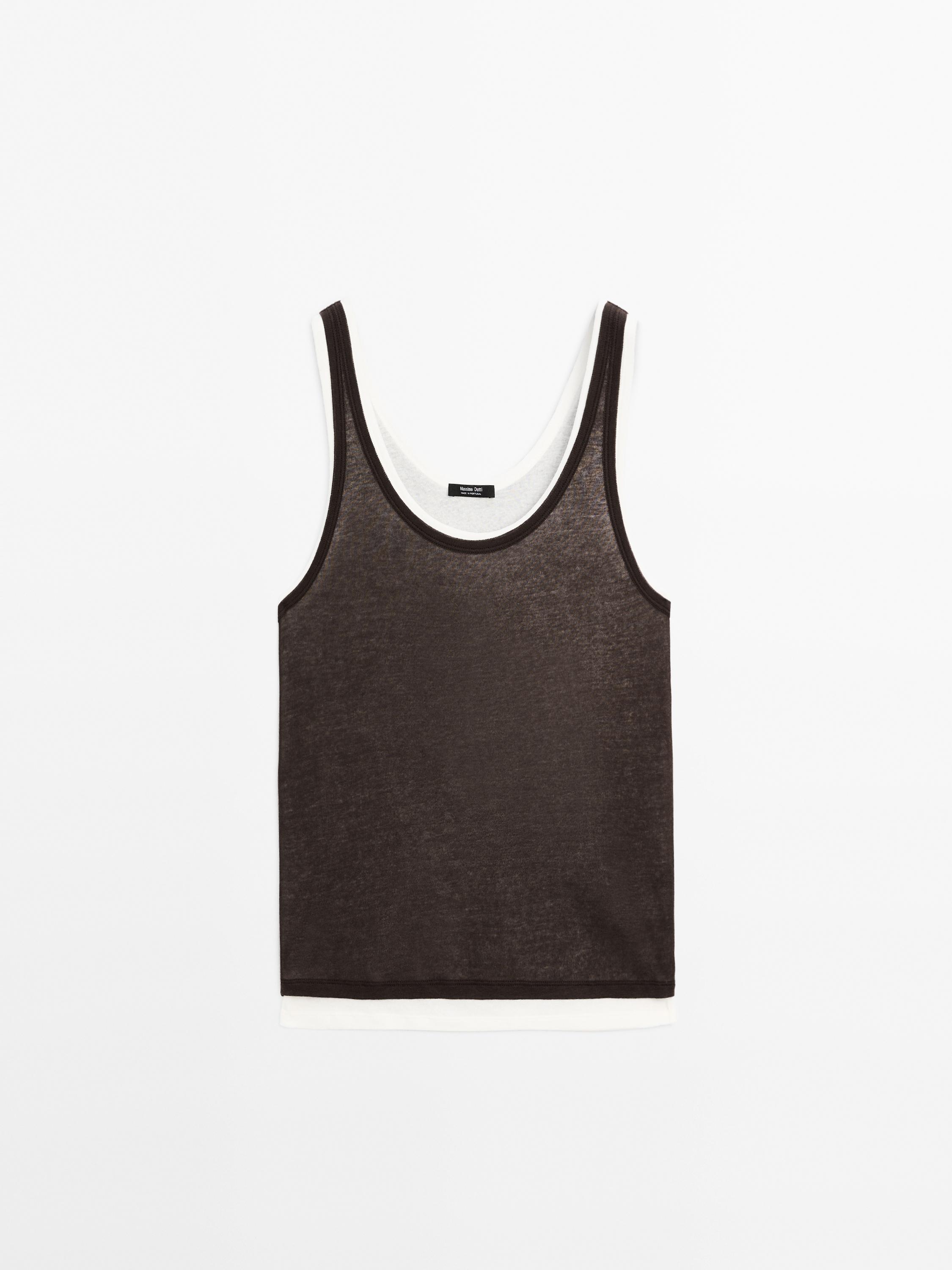 Débardeur double 100 % coton